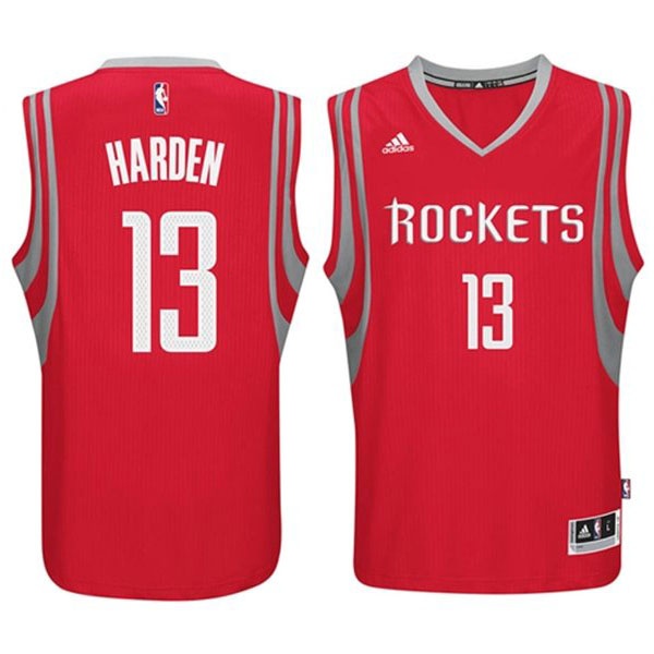 Men's  Rockets #13 James Harden 2014-15 New Road Red Jersey